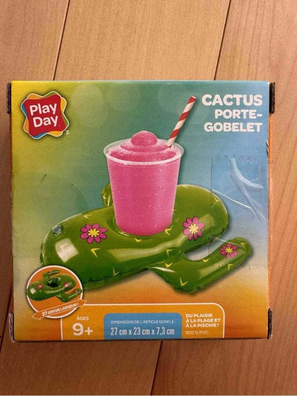 Cactus floatable pool drink holder (x3)